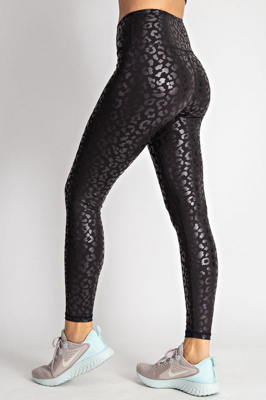 Black Leopard Legging