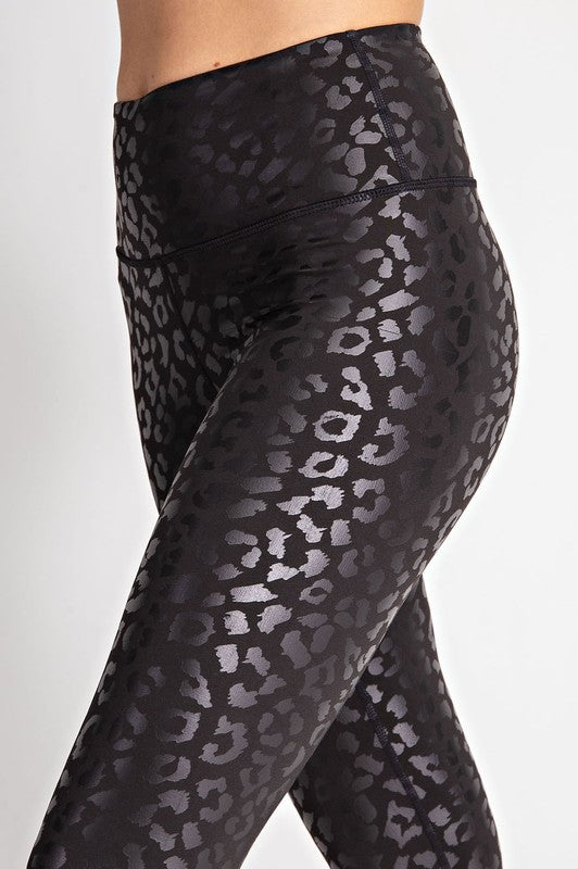 Black Leopard Legging
