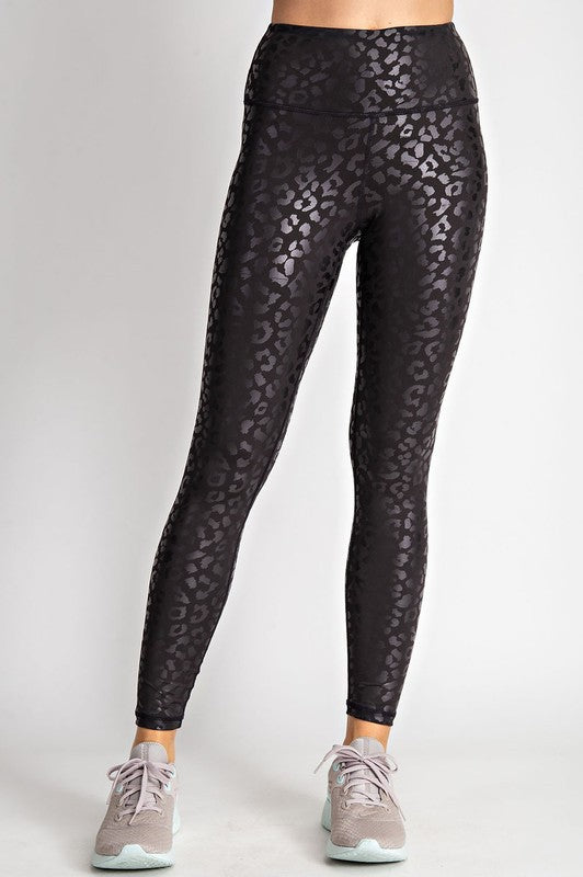 Black Leopard Legging