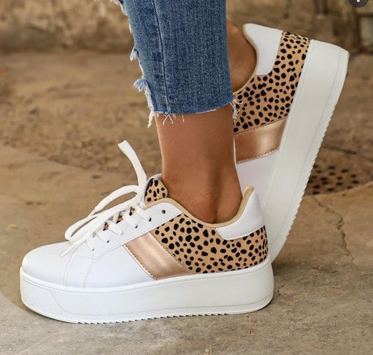 White Leopard Sneaker